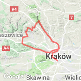 Mapa Przez Dolinki do Lasku Zabierzowskiego